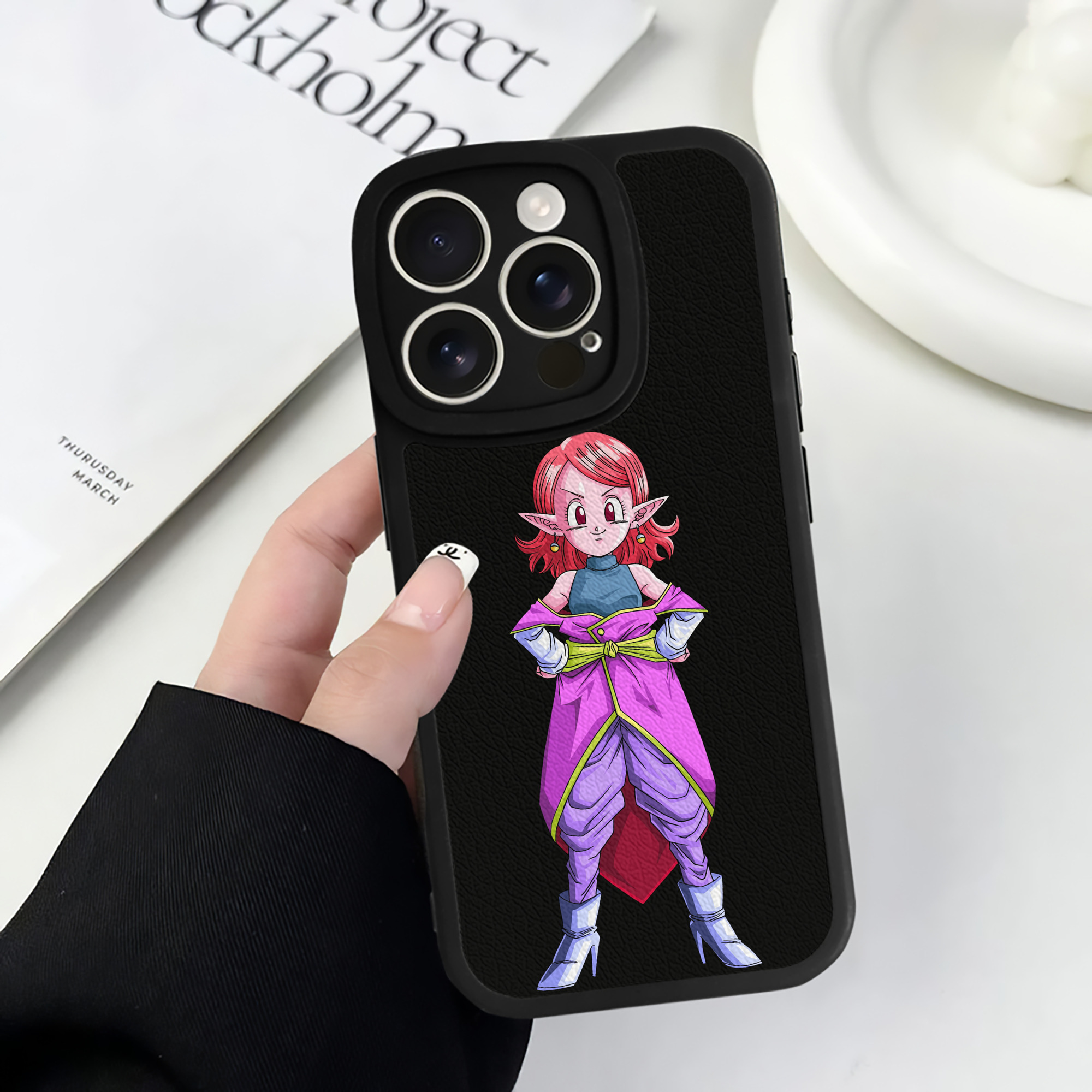 （画像用） ドラゴンボール DRAGON BALL 【iPhone 16シリーズ対応】シリコンスマホケース（レザー調） 材質：シリコン